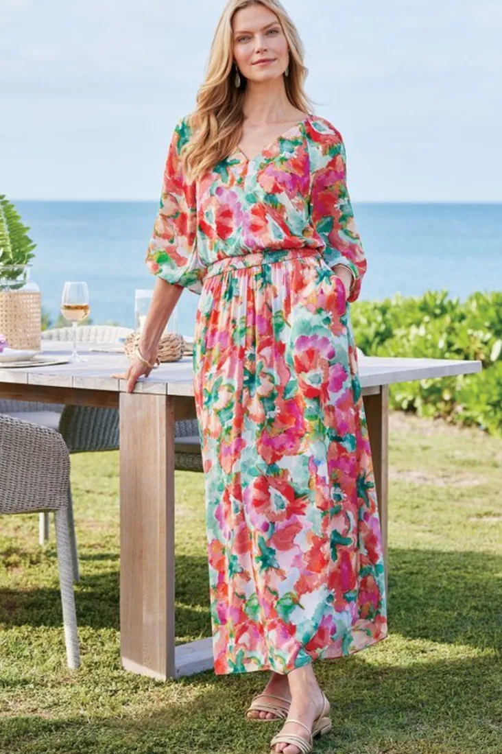evalina_maxi_dress_0.webp Online Soft Surroundings Evalina Maxi Dress TropicalFloral