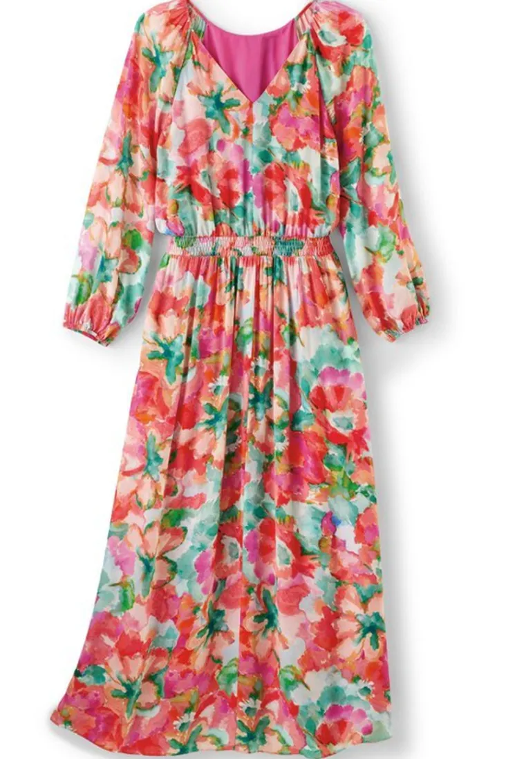 evalina_maxi_dress_1.webp Online Soft Surroundings Evalina Maxi Dress TropicalFloral