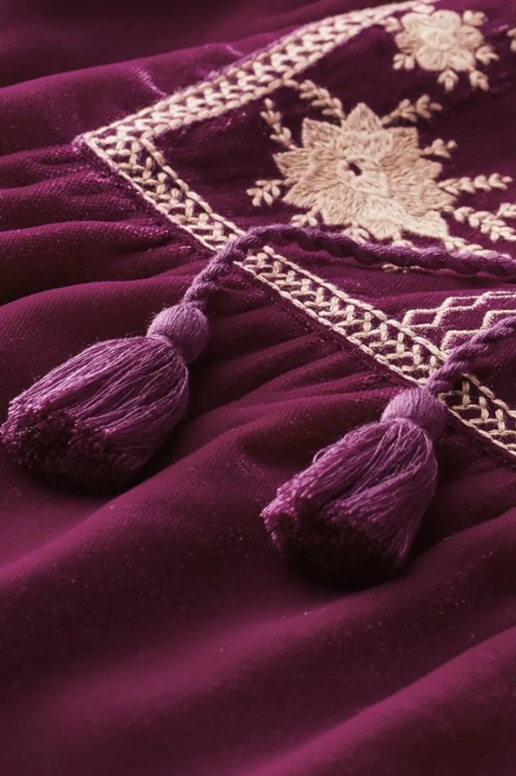 evelyne_embroidered_velvet_tunic_6.webp Cheap Soft Surroundings Evelyne Embroidered Velvet Tunic MagentaPurple