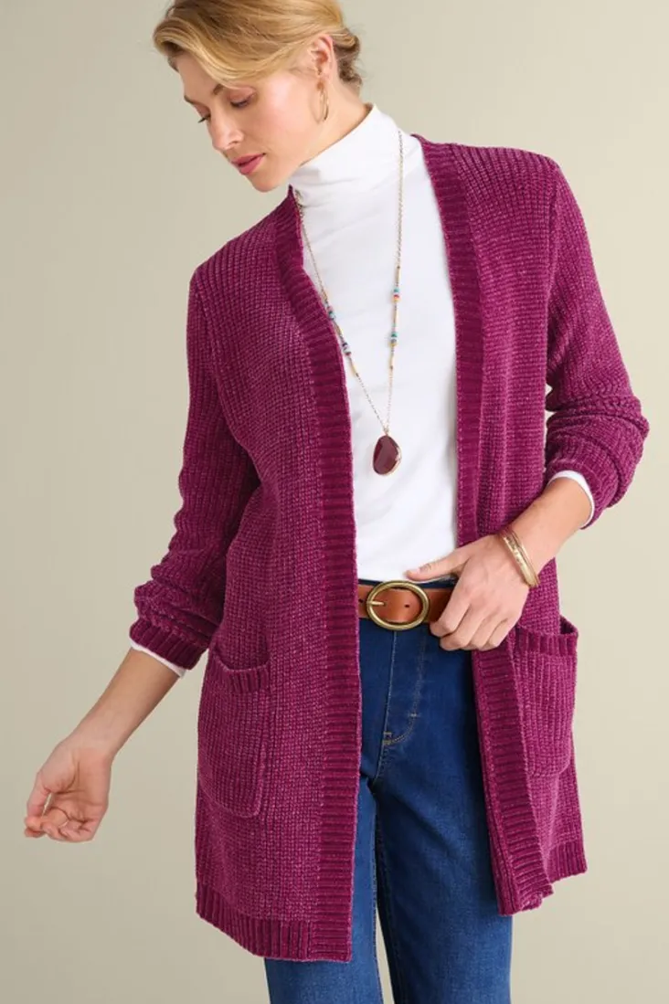 faith_chenille_cardigan_6.webp Best Sale Soft Surroundings Faith Chenille Cardigan