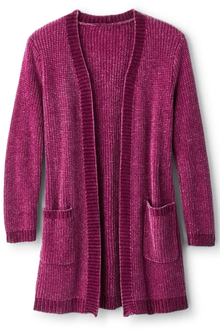 faith_chenille_cardigan_7.webp Best Sale Soft Surroundings Faith Chenille Cardigan
