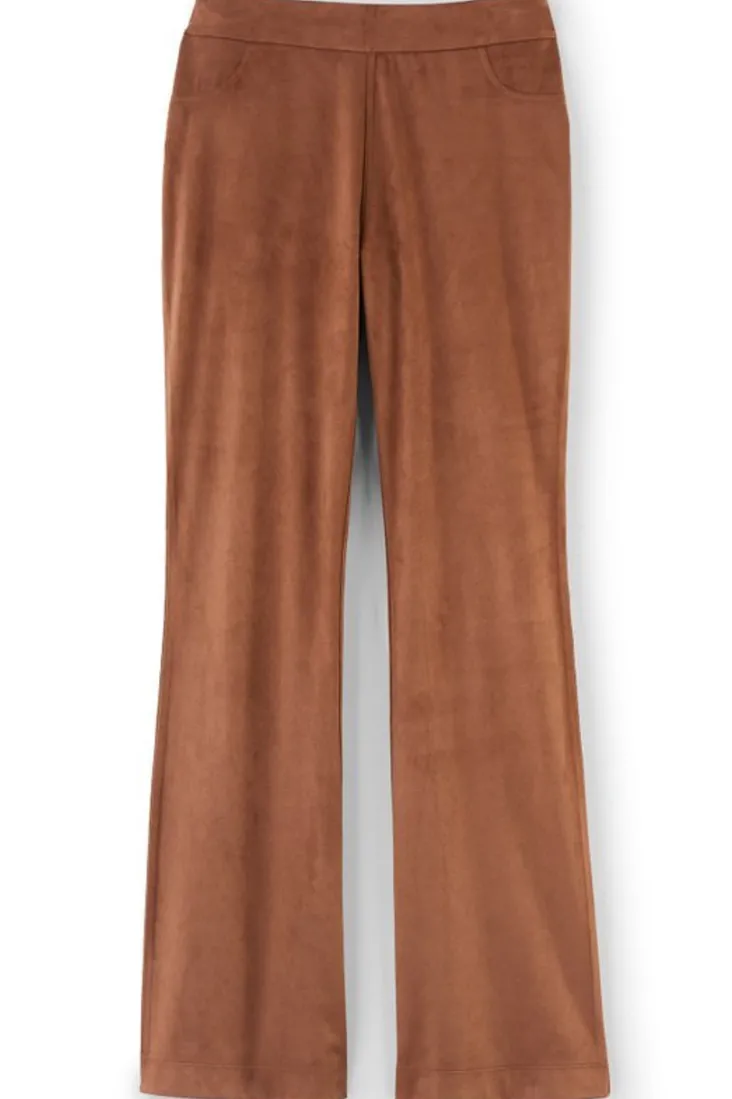 Cheap Soft Surroundings Faux Suede Bootcut Pants