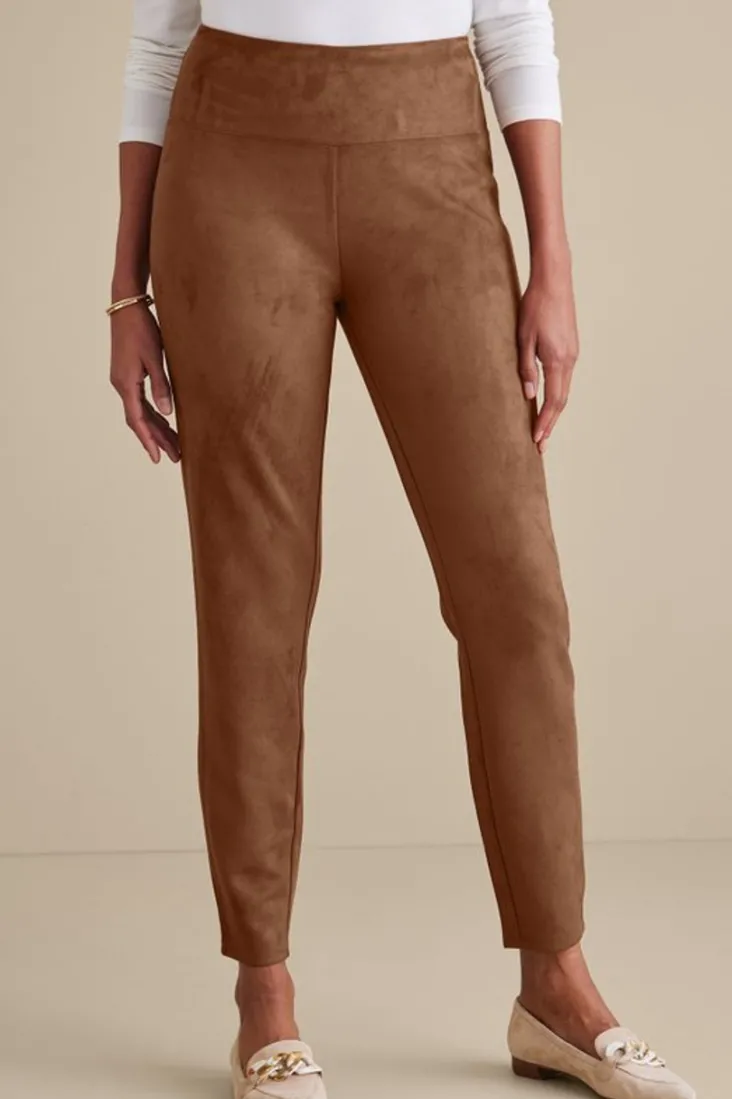 faux_suede_pullon_leggings_3.webp Best Sale Soft Surroundings Faux Suede Pull-On Leggings
