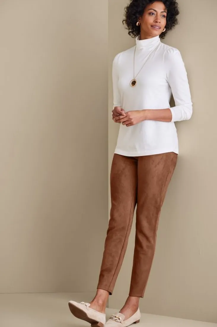 faux_suede_pullon_leggings_7.webp Best Sale Soft Surroundings Faux Suede Pull-On Leggings