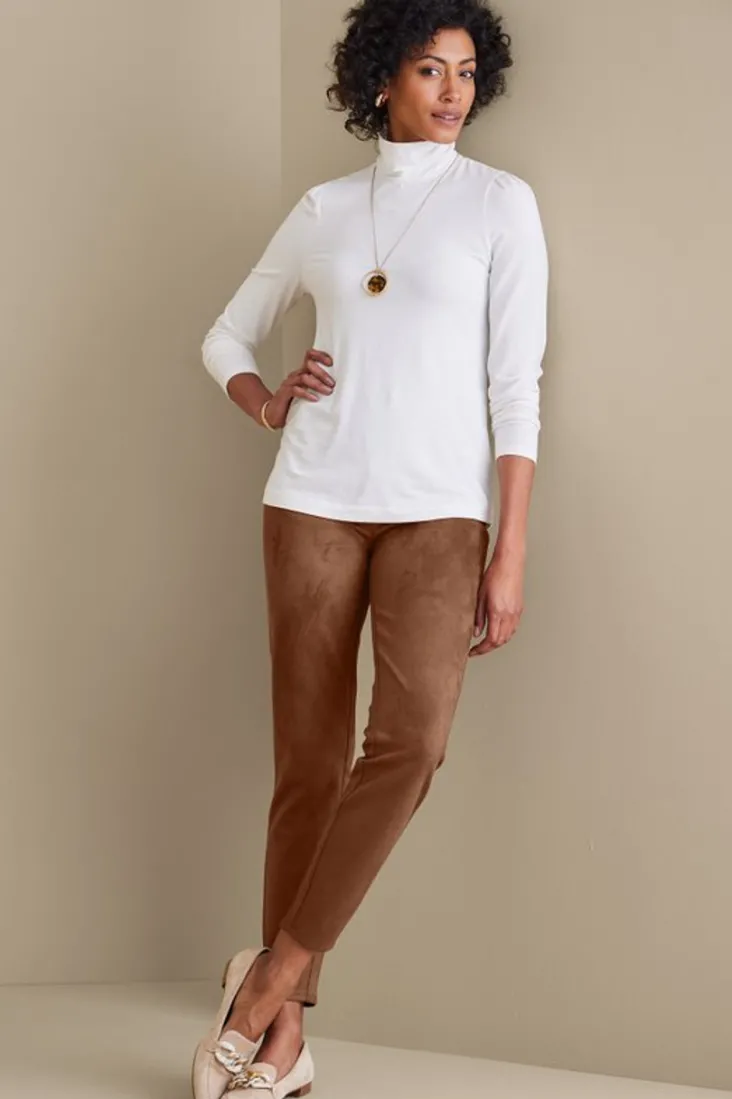 faux_suede_pullon_leggings_8.webp Best Sale Soft Surroundings Faux Suede Pull-On Leggings