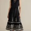 Sale Soft Surroundings Fernanda Midi Dress Black