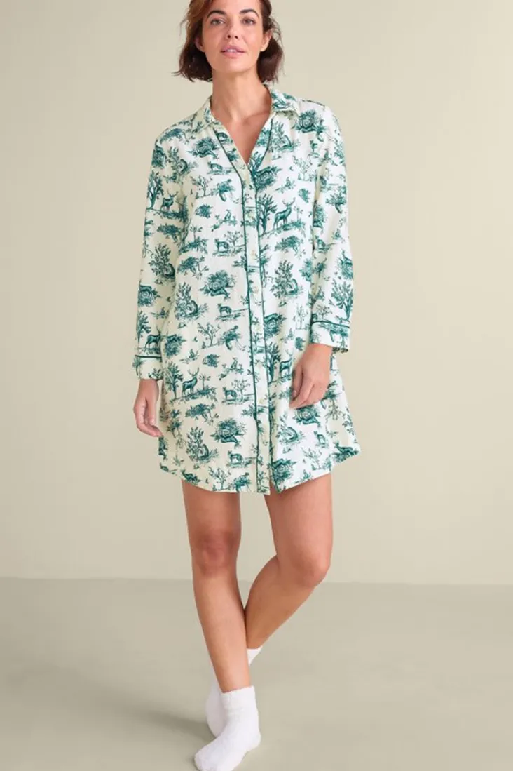Hot Soft Surroundings Festive Finley Sleep Shirt