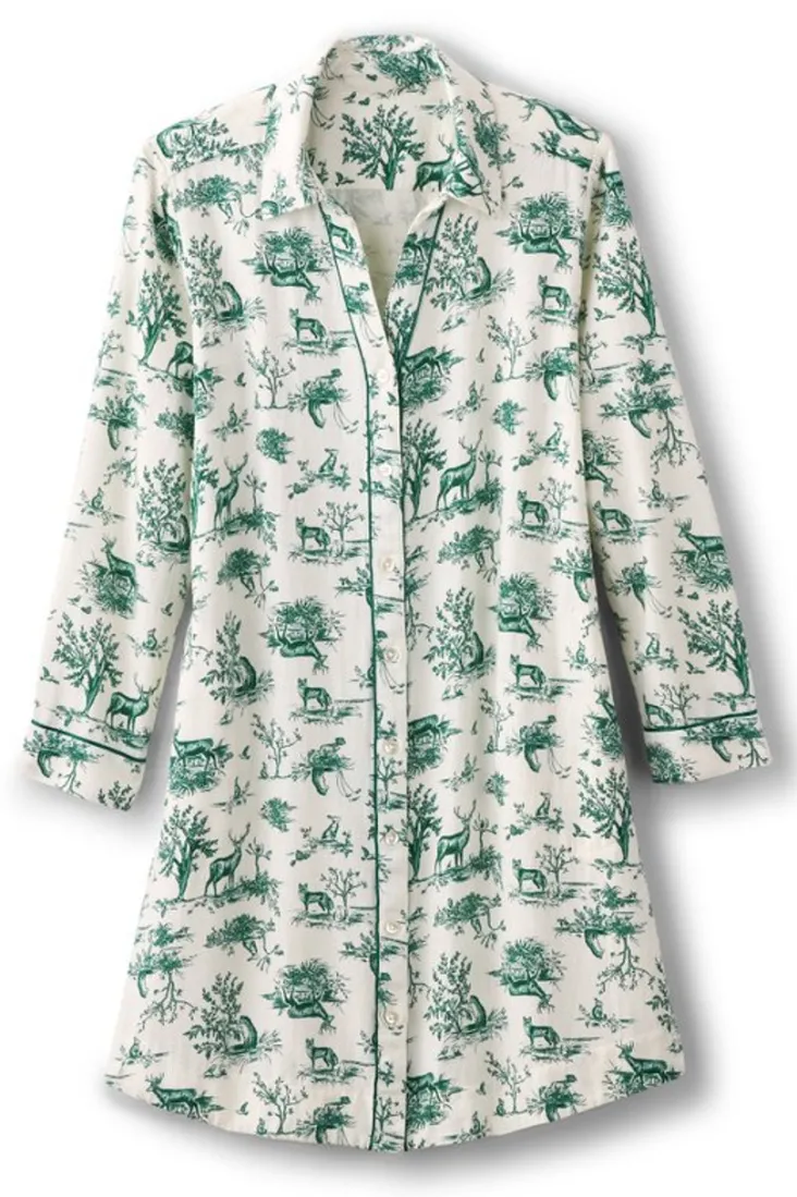 Hot Soft Surroundings Festive Finley Sleep Shirt