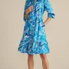 Flash Sale Soft Surroundings Feyre Short Dress IslandSunPaisleyBlue
