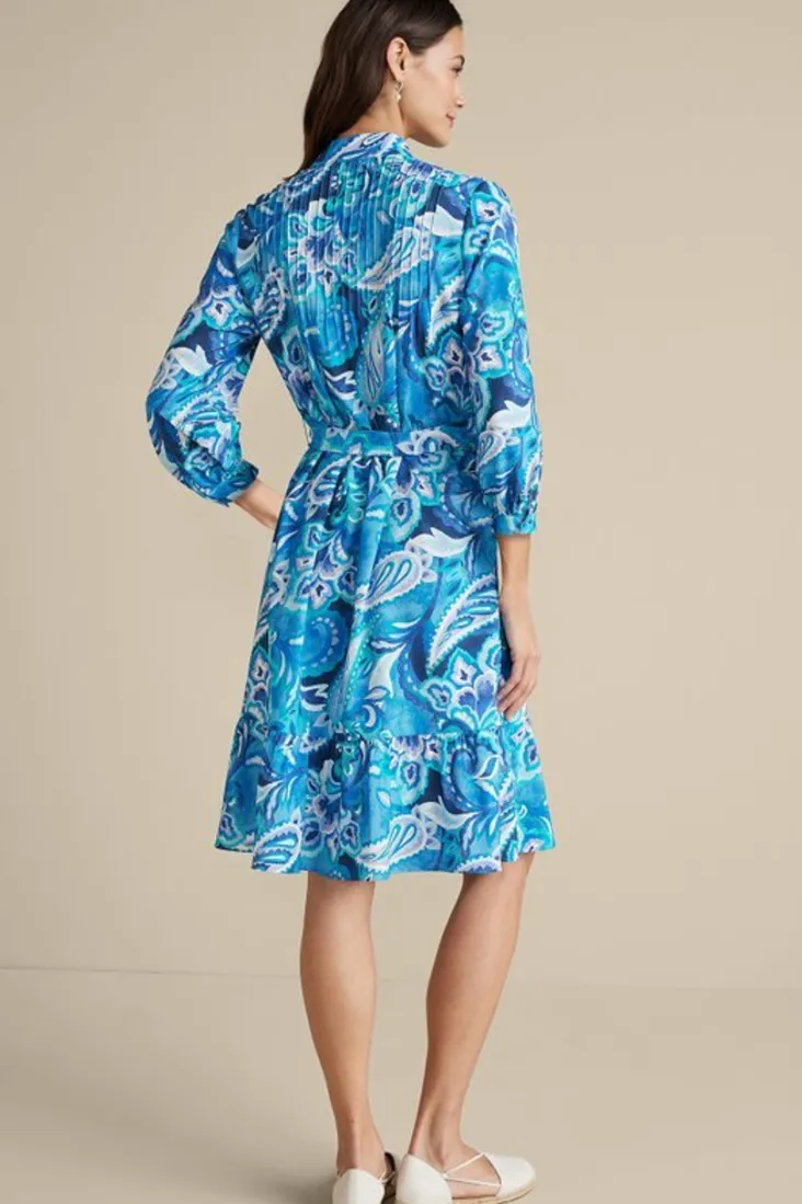 feyre_short_dress_3.webp Flash Sale Soft Surroundings Feyre Short Dress IslandSunPaisleyBlue