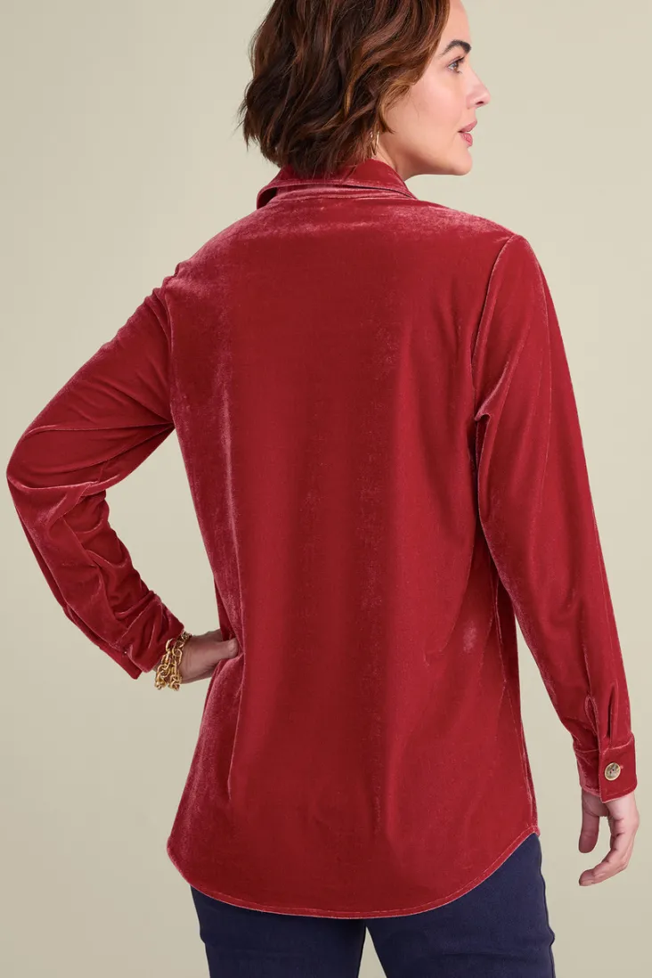 filigree_velvet_boyfriend_shirt_9.webp Shop Soft Surroundings Filigree Velvet Boyfriend Shirt