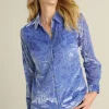 Fashion Soft Surroundings Floreat Velvet Shirt