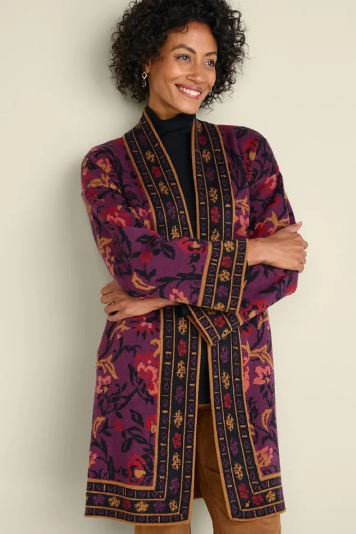 haven_jacquard_cardigan_0.webp Sale Soft Surroundings Haven Jacquard Cardigan WinterGardenJacquard