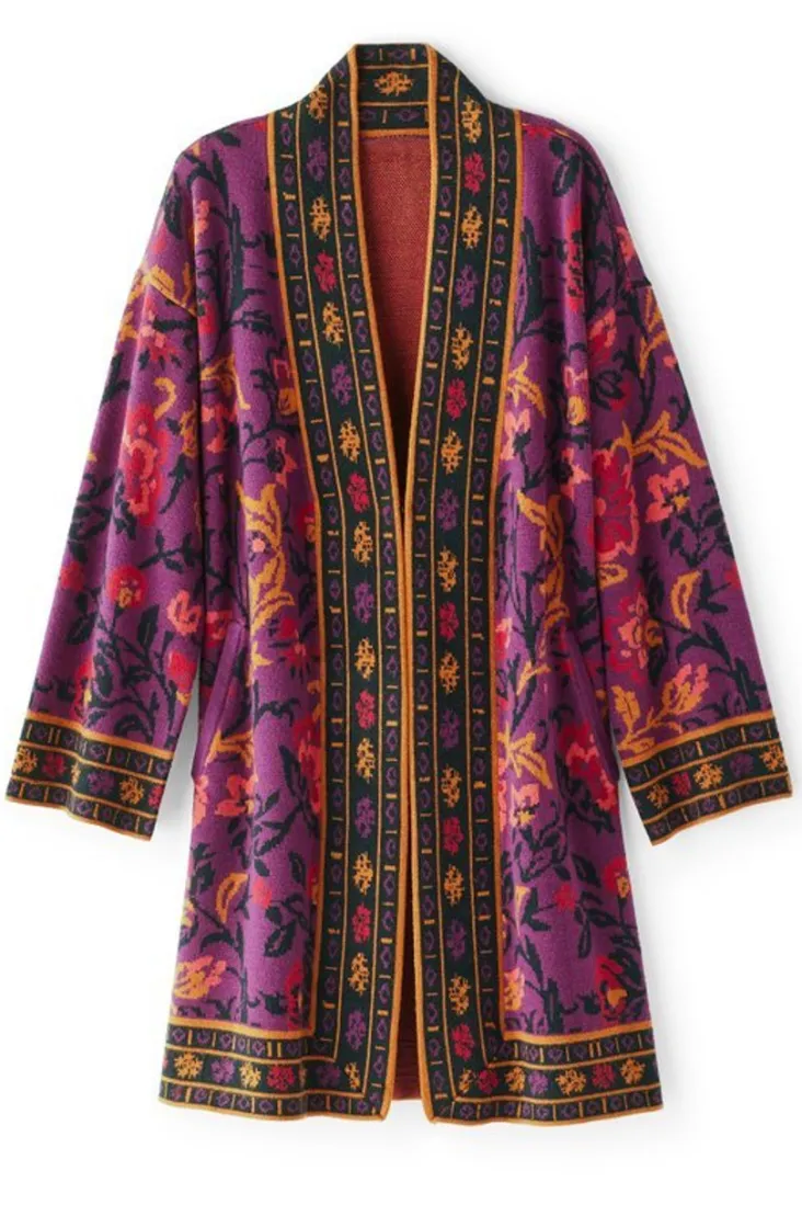 haven_jacquard_cardigan_1.webp Sale Soft Surroundings Haven Jacquard Cardigan WinterGardenJacquard