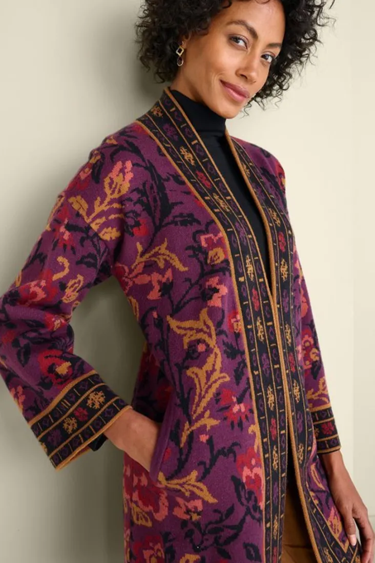 haven_jacquard_cardigan_5.webp Sale Soft Surroundings Haven Jacquard Cardigan WinterGardenJacquard