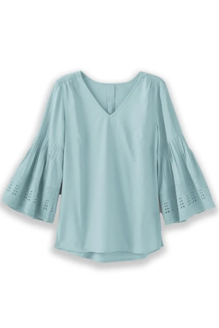 Shop Soft Surroundings Heloise Eyelet Sleeve Tunic