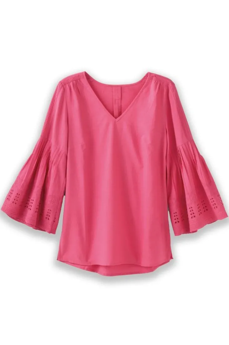 heloise_eyelet_sleeve_tunic_8.webp Shop Soft Surroundings Heloise Eyelet Sleeve Tunic