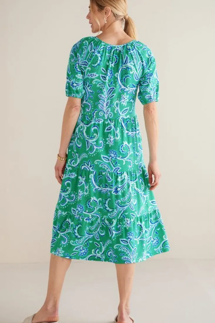 ilana_midi_dress_4.webp Cheap Soft Surroundings Ilana Midi Dress GreenLeafIkat