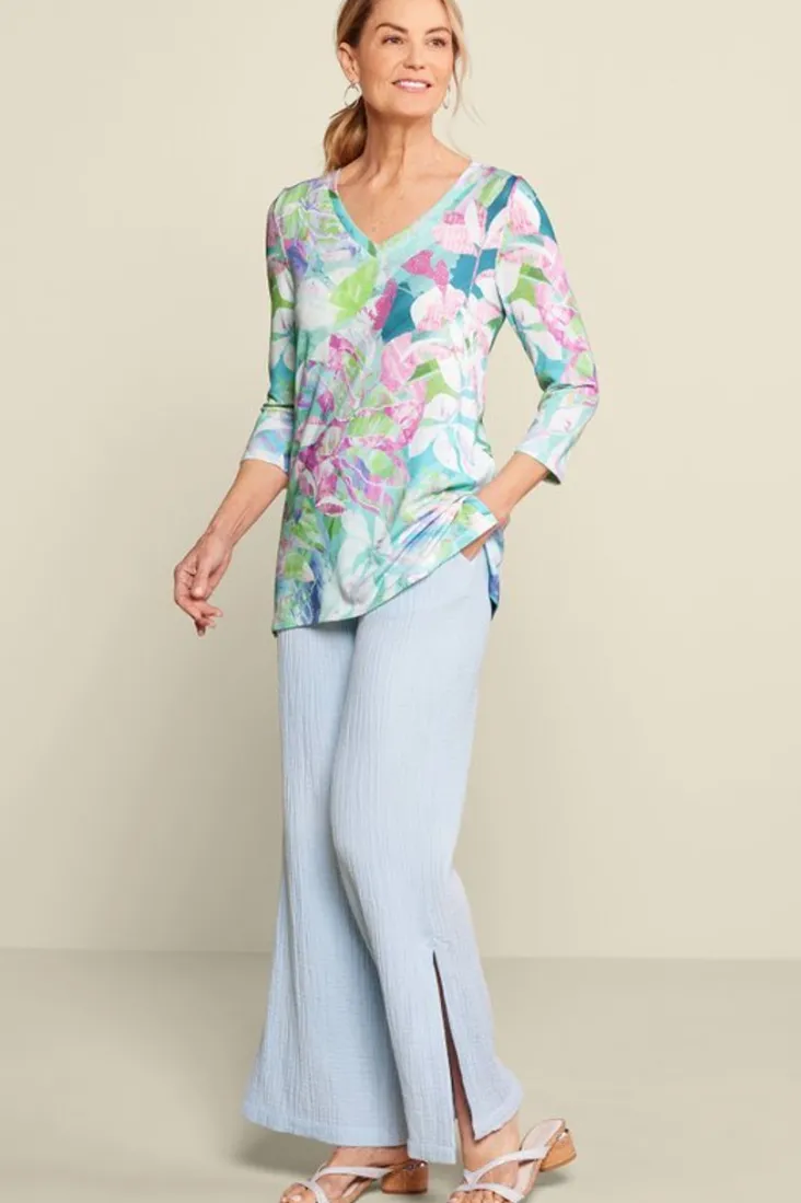iris__sleeve_tunic_2.webp Hot Soft Surroundings Iris 3/4 Sleeve Tunic TropicalMulti