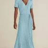 Clearance Soft Surroundings Janelle Maxi Dress AquaticBlue
