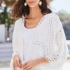 Fashion Soft Surroundings Jasmine Lace Wrap Alabaster