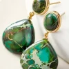 Sale Soft Surroundings Jayda Drop Earrings Green