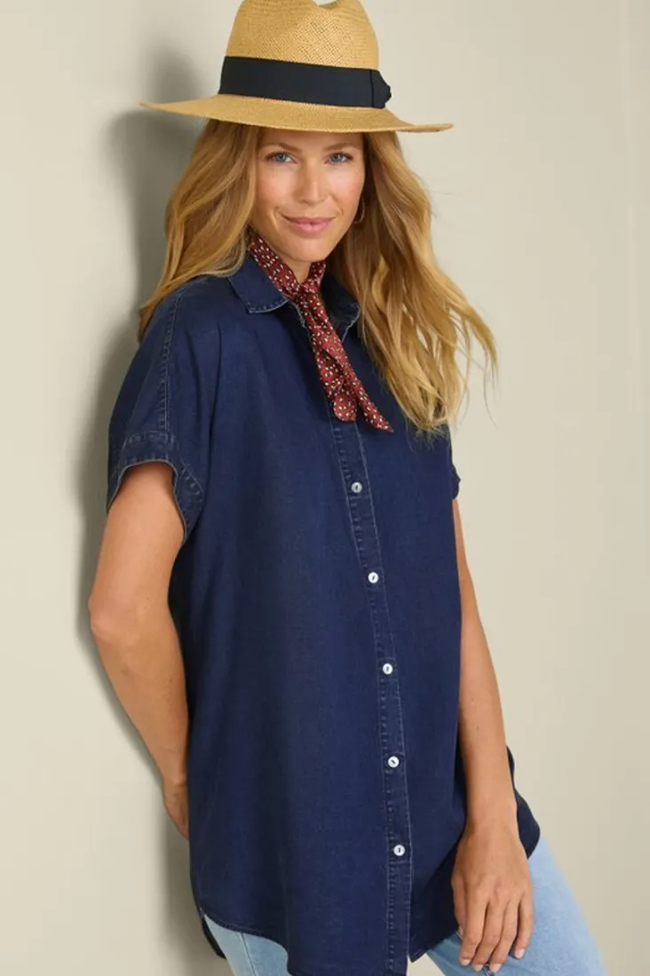 Clearance Soft Surroundings Je Veux Tencel™ Shirt