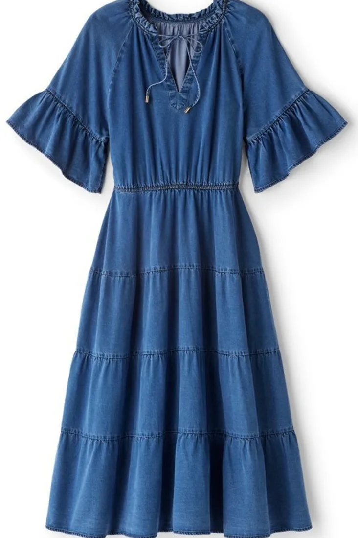 jessanne_tencel_midi_dress_1.webp New Soft Surroundings Jessanne Tencel™ Midi Dress DarkMediumIndigo