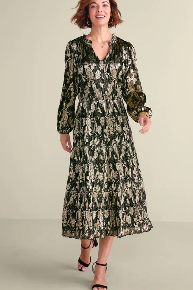 jobelle_shimmer_midi_dress_0.webp Outlet Soft Surroundings Jobelle Shimmer Midi Dress FoilGarden