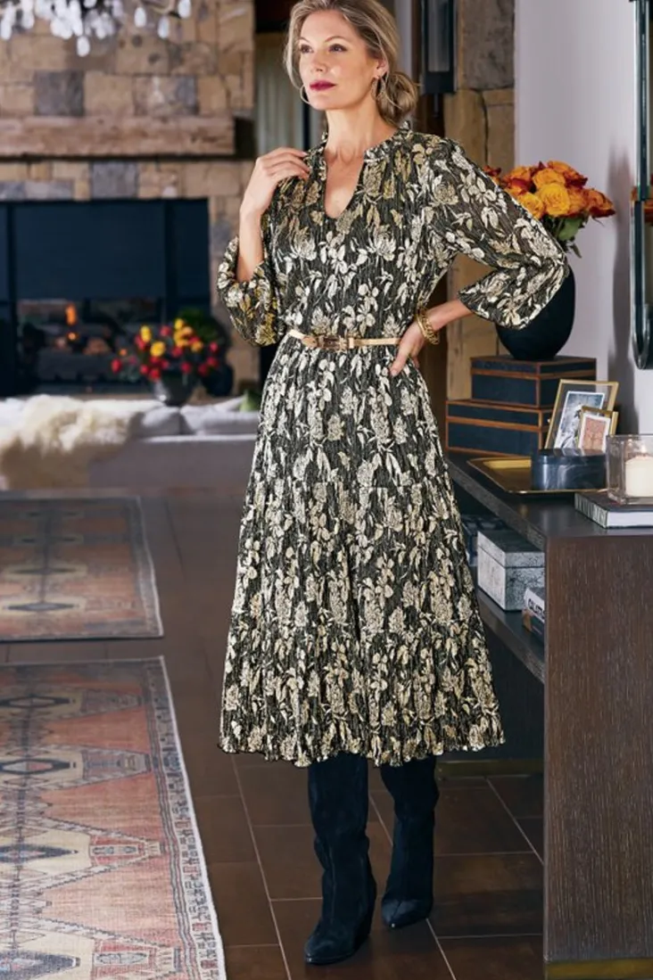jobelle_shimmer_midi_dress_4.webp Outlet Soft Surroundings Jobelle Shimmer Midi Dress FoilGarden