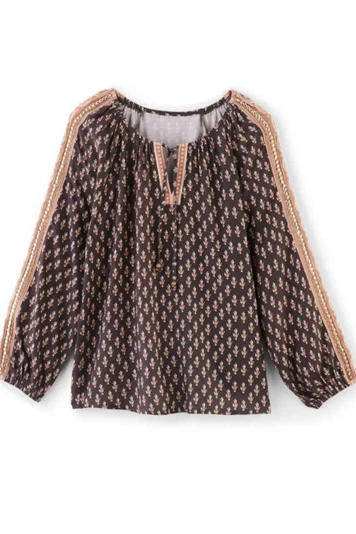 jolene_blouse_0.webp Sale Soft Surroundings Jolene Blouse NeutralGeo