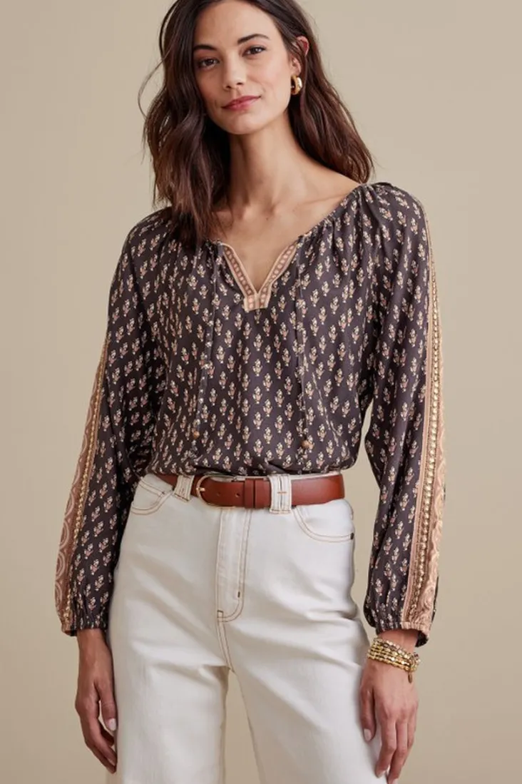 jolene_blouse_2.webp Sale Soft Surroundings Jolene Blouse NeutralGeo