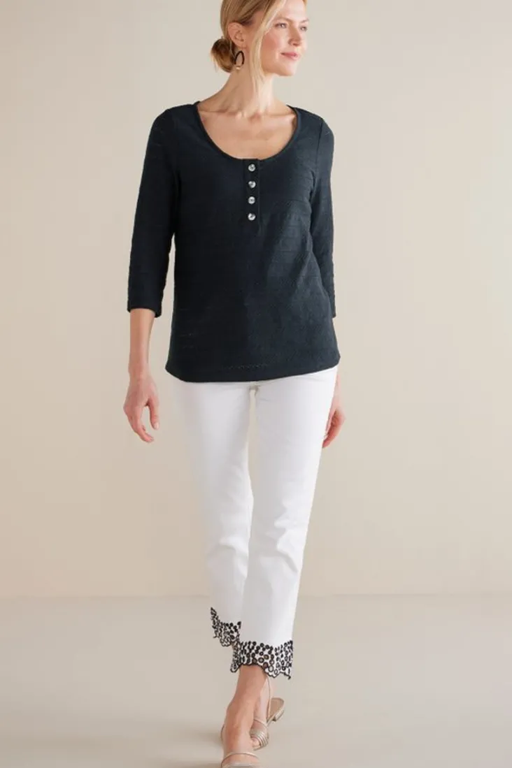 jude_textured_top_2.webp Flash Sale Soft Surroundings Jude Textured Top Black