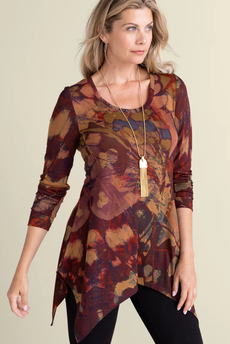 Sale Soft Surroundings Julia Top ButterflyMulti