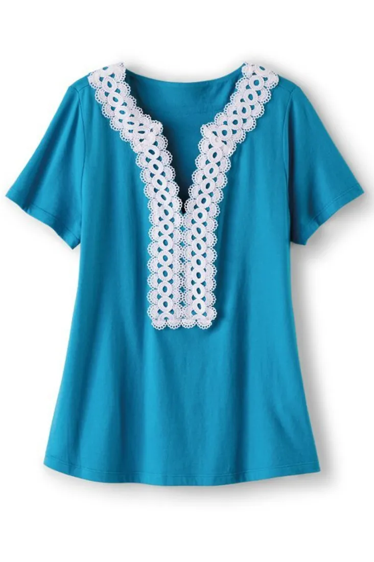 kaitlyn_embellished_knit_tee_1.webp Hot Soft Surroundings Kaitlyn Embellished Knit Tee SwedishBlue