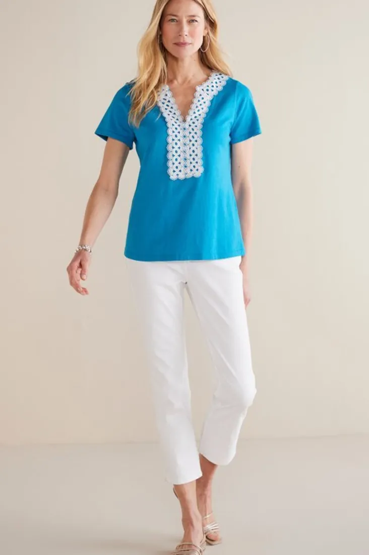 kaitlyn_embellished_knit_tee_2.webp Hot Soft Surroundings Kaitlyn Embellished Knit Tee SwedishBlue