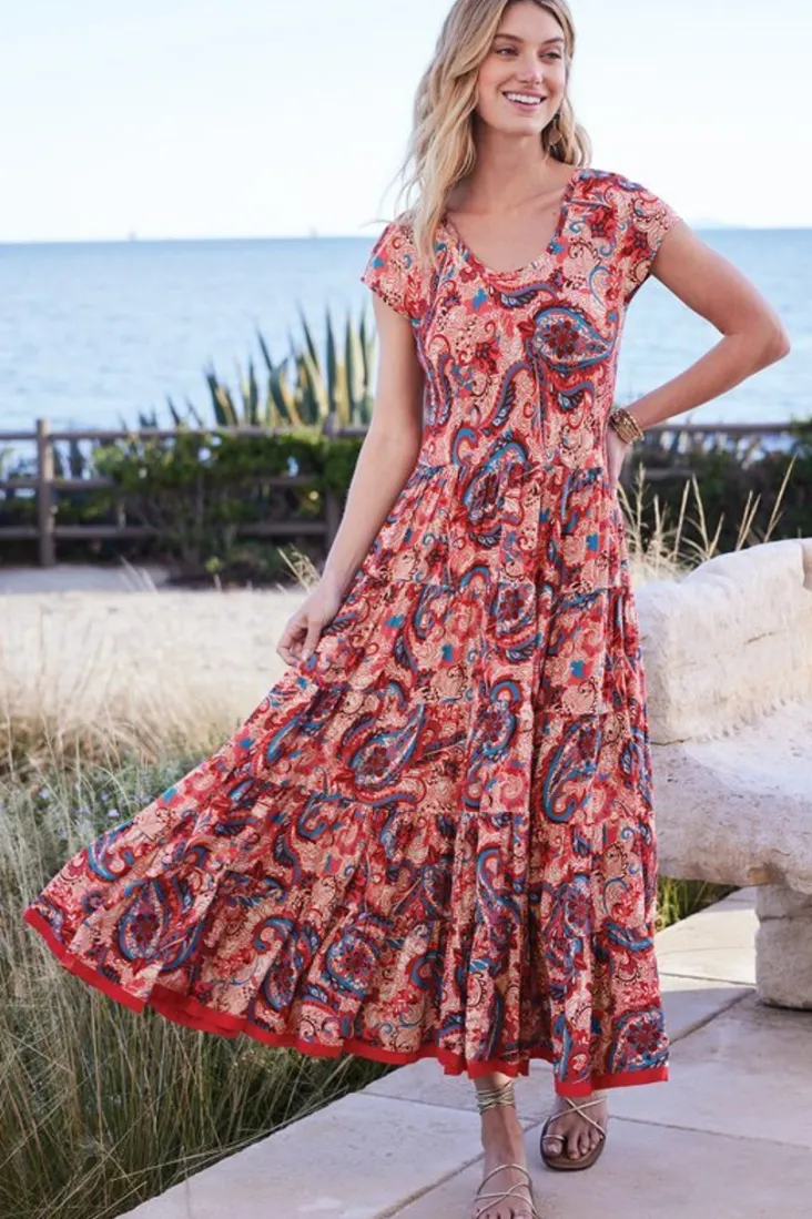 kara_dress_14.webp Outlet Soft Surroundings Kara Dress FieryTealJacobean