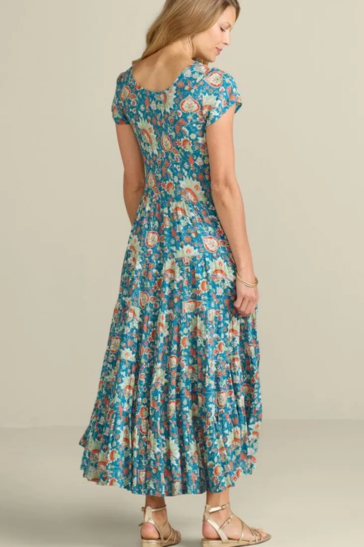 kara_dress_9.webp Outlet Soft Surroundings Kara Dress FieryTealJacobean