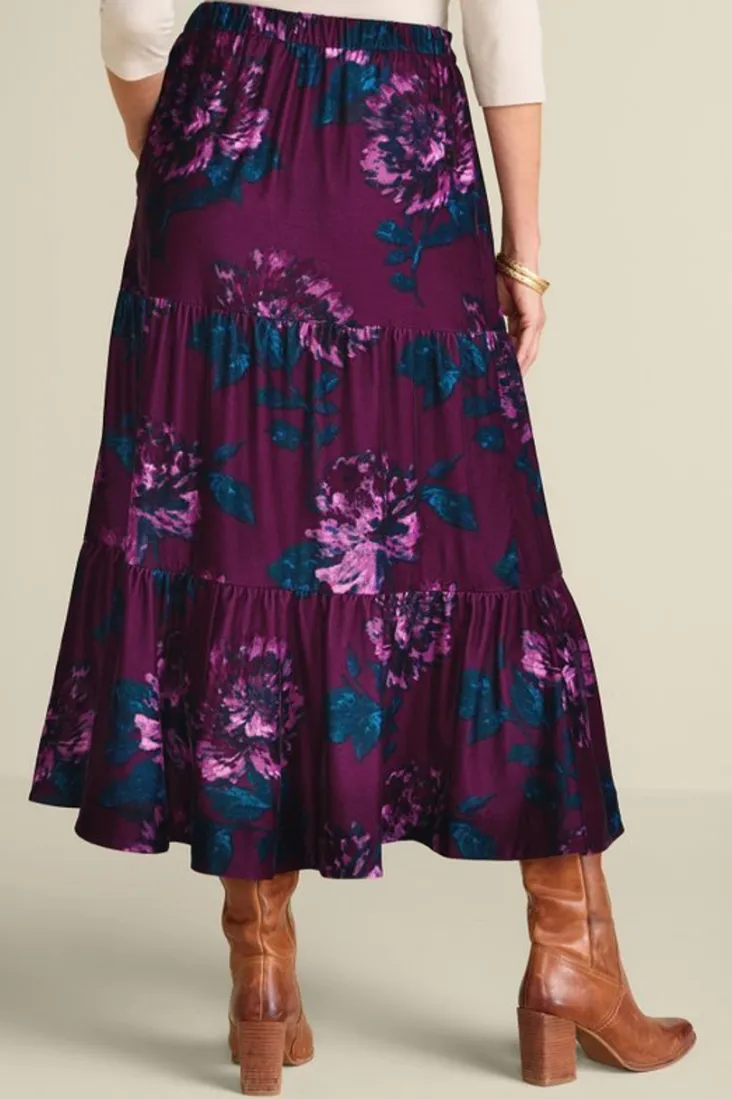 kara_velvet_skirt_3.webp Sale Soft Surroundings Kara Velvet Skirt BordeauxBloom