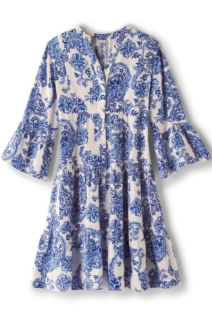karis_gauze_short_dress_1.webp Flash Sale Soft Surroundings Karis Gauze Short Dress KamariPaisley
