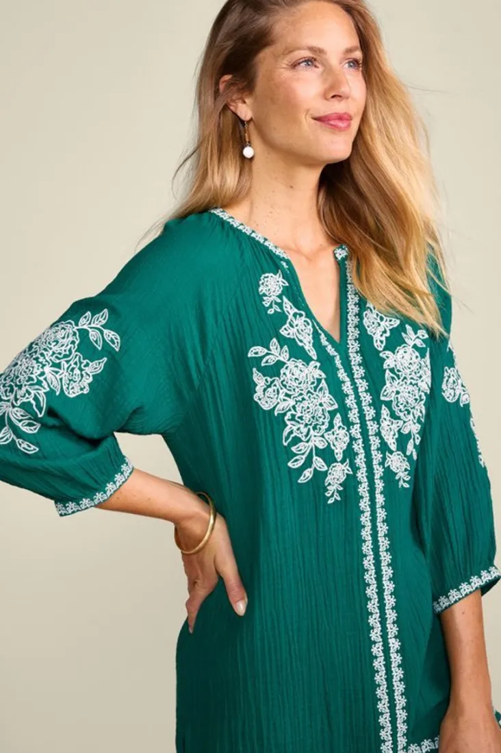 katie_gauze_tunic_5.webp New Soft Surroundings Katie Gauze Tunic TealGreen