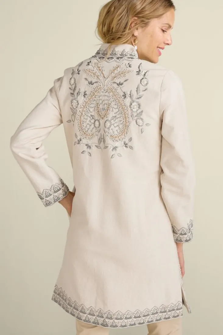 kerala_embellished_natural_jacket_4.webp Online Soft Surroundings Kerala Embellished Natural Jacket NaturalSeed