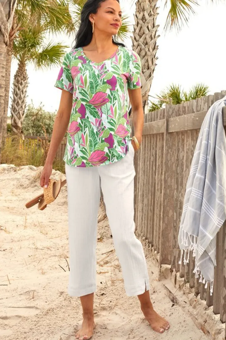 khulani_straight_leg_gauze_crop_pants_13.webp Flash Sale Soft Surroundings Khulani Straight Leg Gauze Crop Pants Navy
