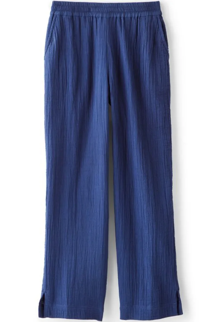 khulani_straight_leg_gauze_crop_pants_8.webp Flash Sale Soft Surroundings Khulani Straight Leg Gauze Crop Pants Navy