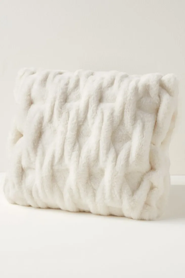 Best Sale Soft Surroundings La Parisienne Faux Fur Pillow