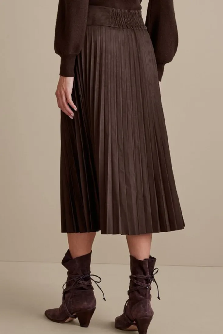 lavina_faux_suede_skirt_3.webp Best Soft Surroundings Lavina Faux Suede Skirt DarkBrown