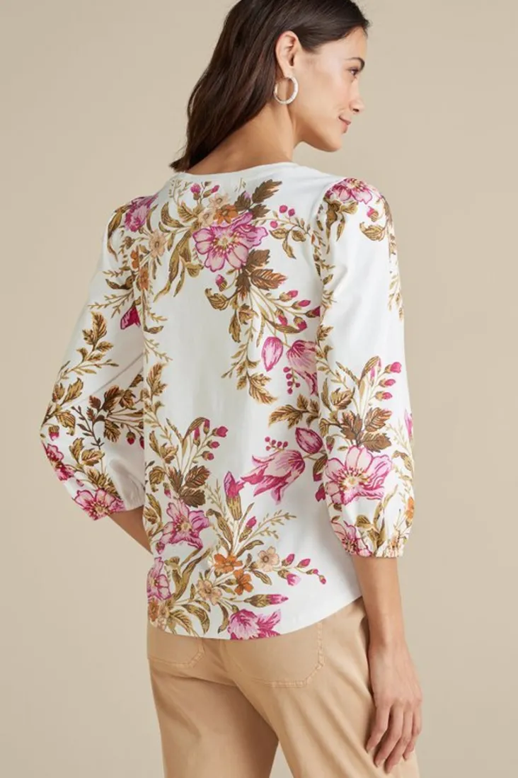 lesley_printed_top_3.webp Best Soft Surroundings Lesley Printed Top PainterlyPeonyFlowers