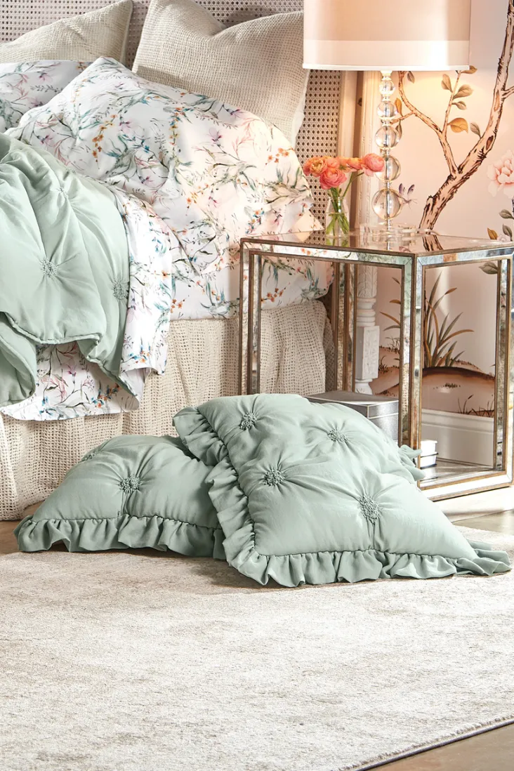 lombardi_smocked_bed_sham_i_4.webp Online Soft Surroundings Lombardi Smocked Bed Sham I SeaMoss
