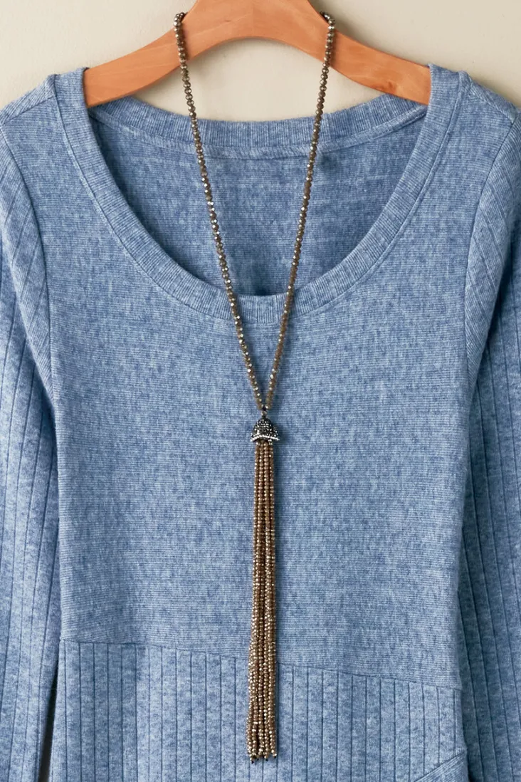 luciana_tassel_necklace_2.webp Online Soft Surroundings Luciana Tassel Necklace Hematite