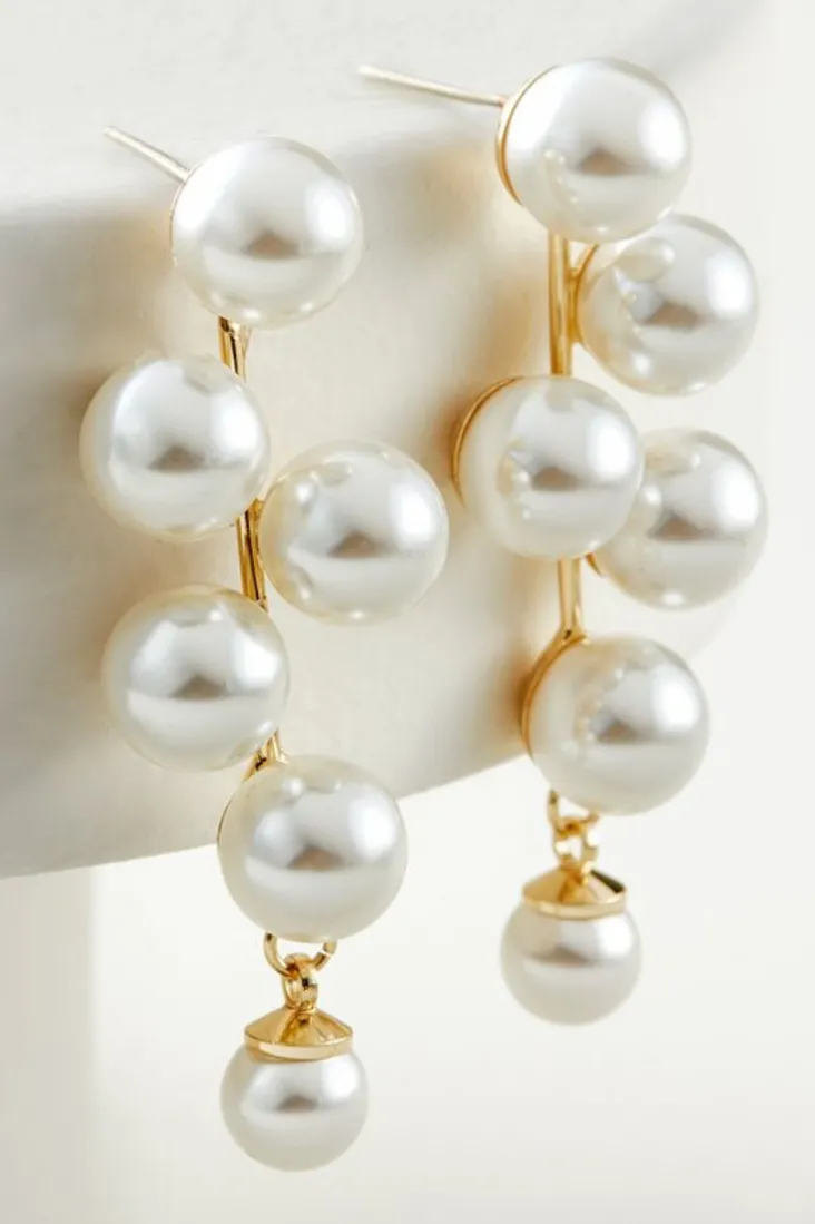 Store Soft Surroundings Lulu Pearl Drops Earrings Ivory